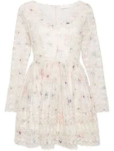 Zimmermann Halliday Mini Dress In Multicolor