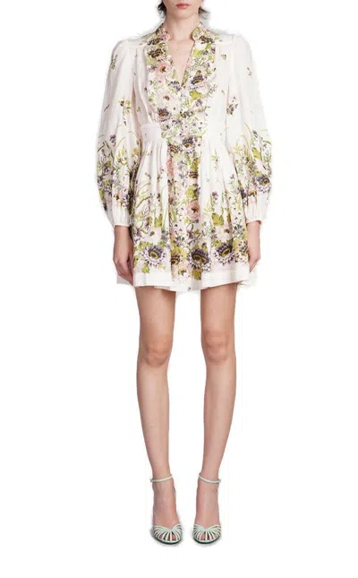 ZIMMERMANN HALLIDAY PLUNGE MINI DRESS