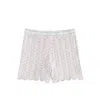 Zimmermann Halliday Pointelle Cotton-blend Shorts In Multicoloured