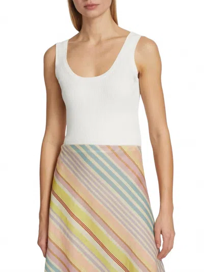 Zimmermann Halliday Scoopneck Tank Top In Parchment In Neutral