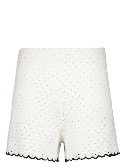 Zimmermann Halliday Shorts In White/black