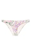Zimmermann Halliday Skinny Pant Bikini Bottoms In 粉色