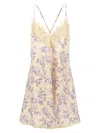 Zimmermann Halliday Lace-trimmed Floral-print Linen Mini Dress
