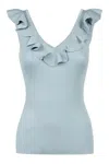 Zimmermann Women's Halliday Tank Top In Light Blue