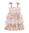 Zimmermann Halliday Floral Shirred Cotton Dress