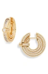 ZIMMERMANN ZIMMERMANN HALO PAVÉ HOOP EARRINGS