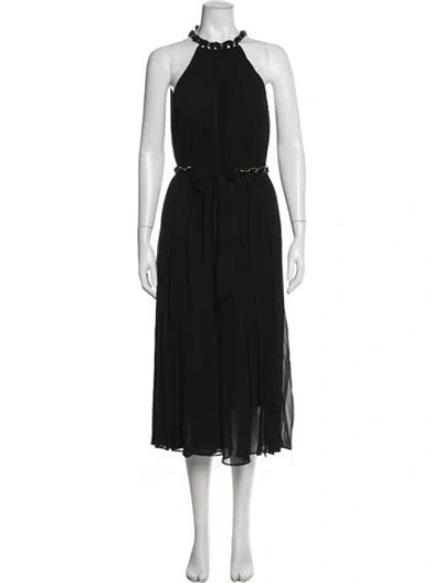 Pre-owned Zimmermann Halterneck Midi Length Dress In Blue