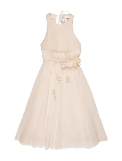 Pre-owned Zimmermann Halterneck Midi Length Dress In Neutral