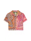 Zimmermann Halcyon Shirt With Cashmere Patterns In Multicolour