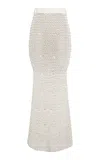 Zimmermann Hand Knit Skirt In Ivory
