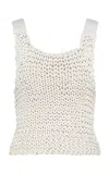 Zimmermann Hand Knit Tank In Ivory