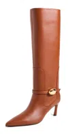 Zimmermann Harlow 65 Leather Knee-high Boots In Tan