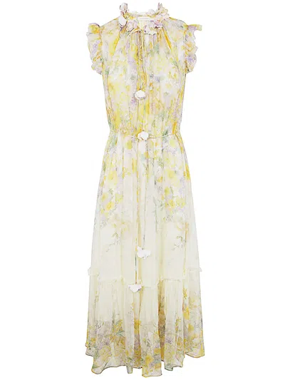 Zimmermann Harmony Flutter Dress In Citgrpr Citrus Garden Print