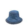 Zimmermann Embroidered Denim Bucket Hat