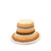 Zimmermann Stripe-pattern Bucket Hat In Neutral