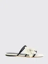 Zimmermann Orchid Floral Flat Strappy Open Toe Sandals In Multi