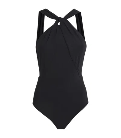 Zimmermann High-neck Ottie Swimsuit In Black