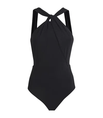 Zimmermann Ottie One-piece Swimsuit In Lycra In Black