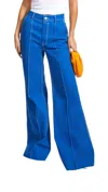 Zimmermann High Tide Flared Jeans In Regatta In Multi