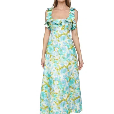 ZIMMERMANN HIGH TIDE FRILLED MIDI DRESS