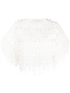 Zimmermann Women's High Tide Nautical Linen Cropped Top In White
