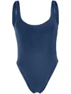 Zimmermann High Tide Scoop-neck Bodysuit In Blue