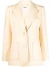 Zimmermann High Tide Tuxedo Blazer Jacket In Gelb