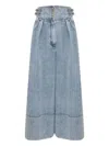 Zimmermann High-waist Denim Cullote In Blue