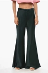 Zimmermann High Waist Eden Boot Cut Pants In Green