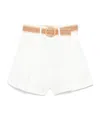 Zimmermann Acacia Cotton Tuck Shorts In White