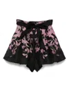 Zimmermann Dawning Pleated Linen & Silk Shorts