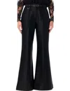 Zimmermann Hypnotic Wool Blend Flare Pants In Black