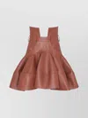 Zimmermann High-waisted Flared Mini Skirt Design In Brown