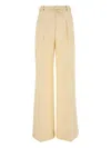 Zimmermann Pantalone Dalla Gamba Ampia Illuminate In Lino Crema  Donna