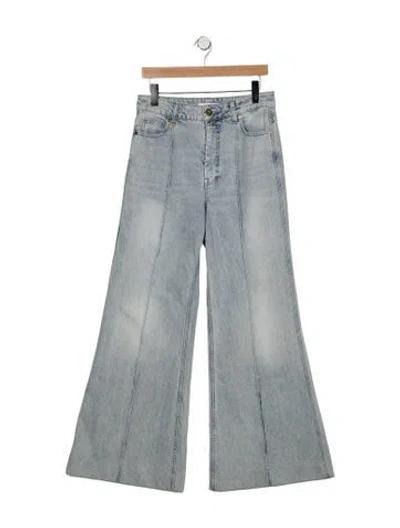 Pre-owned Zimmermann High-rise Flared Jeans In Blue