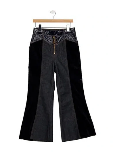 Pre-owned Zimmermann High-rise Flared Jeans In Blue