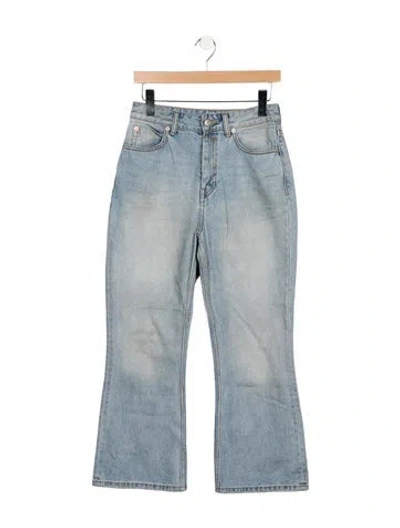 Pre-owned Zimmermann High-rise Flared Jeans In Blue