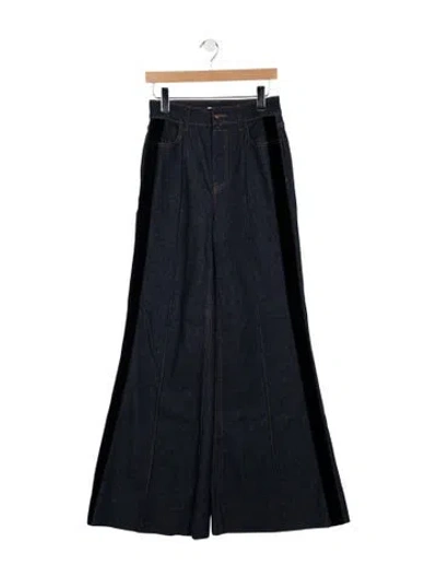 Pre-owned Zimmermann High-rise Flared Jeans In Blue