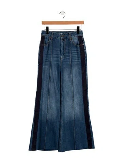 Pre-owned Zimmermann High-rise Flared Jeans In Blue