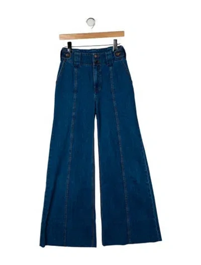 Pre-owned Zimmermann High-rise Flared Jeans W/ Tags In Blue