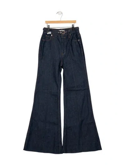 Pre-owned Zimmermann High-rise Flared Jeans W/ Tags In Blue