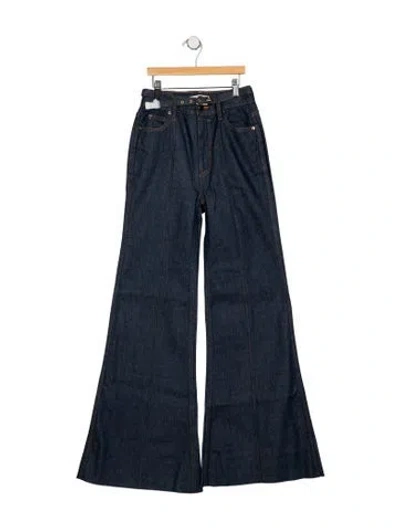 Pre-owned Zimmermann High-rise Flared Jeans W/ Tags In Blue