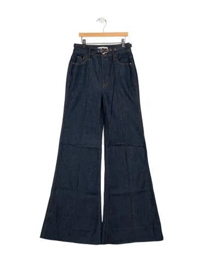 Pre-owned Zimmermann High-rise Flared Jeans W/ Tags In Blue