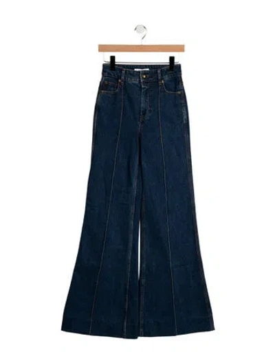 Pre-owned Zimmermann High-rise Flared Jeans W/ Tags In Blue