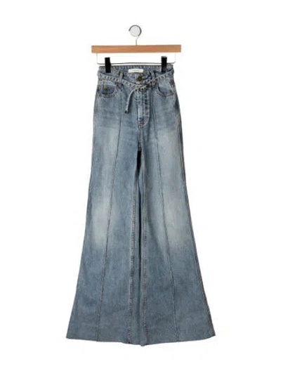 Pre-owned Zimmermann High-rise Flared Jeans W/ Tags In Blue
