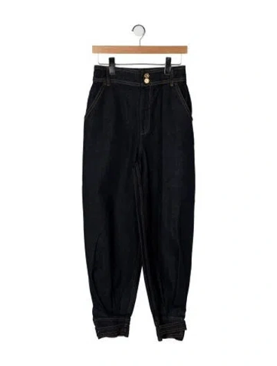 Pre-owned Zimmermann High-rise Skinny Leg Jeans In Blue