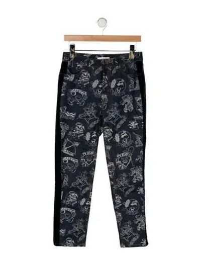 Pre-owned Zimmermann High-rise Straight Leg Jeans In Blue