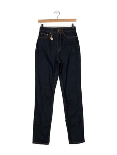 Pre-owned Zimmermann High-rise Straight Leg Jeans W/ Tags In Blue