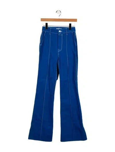 Pre-owned Zimmermann High-rise Wide Leg Jeans In Blue