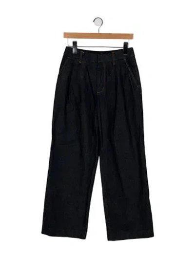 Pre-owned Zimmermann High-rise Wide Leg Jeans In Blue